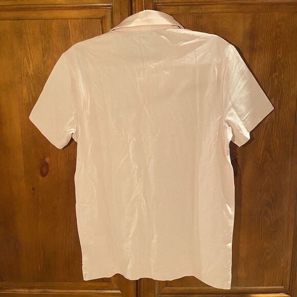 J.Crew Men’s Slim Performance Piqué Polo Shirt Moisture Wicking Light Pink Sz S - Picture 7 of 10
